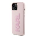 Karl Lagerfeld KLHCP15M3DMBKCP iPhone 15 Plus 6.7" różowy/pink hardcase 3D Rubber Glitter Logo