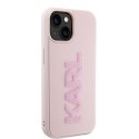 Karl Lagerfeld KLHCP15M3DMBKCP iPhone 15 Plus 6.7" różowy/pink hardcase 3D Rubber Glitter Logo