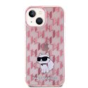 Karl Lagerfeld KLHCP15SHNCMKLP iPhone 15 6.1" różowy/pink hardcase Monogram Choupette