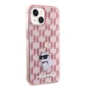 Karl Lagerfeld KLHCP15SHNCMKLP iPhone 15 6.1" różowy/pink hardcase Monogram Choupette