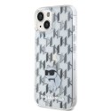 Karl Lagerfeld KLHCP15SHNCMKLT iPhone 15 6.1" transparent hardcase Monogram Choupette