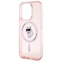 Karl Lagerfeld KLHMP15XHFCCNOP iPhone 15 Pro Max 6.7" różowy/pink hardcase IML Choupette MagSafe