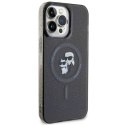 Karl Lagerfeld KLHMP15XHGKCNOK iPhone 15 Pro Max 6.7" czarny/black hardcase Karl&Choupette Glitter MagSafe