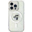 Karl Lagerfeld KLHMP15LHGKCNOT iPhone 15 Pro 6.1" transparent hardcase Karl&Choupette Glitter MagSafe