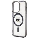 Karl Lagerfeld KLHMP15LHKHNOTK iPhone 15 Pro 6.1" transparent hardcase IML Karl`s Head MagSafe