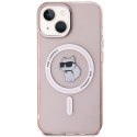 Karl Lagerfeld KLHMP15SHFCCNOP iPhone 15 6.1" różowy/pink hardcase IML Choupette MagSafe