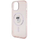 Karl Lagerfeld KLHMP15SHFCCNOP iPhone 15 6.1" różowy/pink hardcase IML Choupette MagSafe