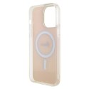 Guess GUHMP15XHITSP iPhone 15 Pro Max 6.7" różowy/pink hardcase IML Iridescent MagSafe