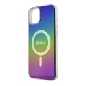 Guess GUHMP15MHITSK iPhone 15 Plus 6.7" wielokolorowy/rainbow hardcase IML Iridescent MagSafe