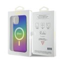 Guess GUHMP15MHITSK iPhone 15 Plus 6.7" wielokolorowy/rainbow hardcase IML Iridescent MagSafe