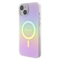 Guess GUHMP15MHITSP iPhone 15 Plus 6.7" różowy/pink hardcase IML Iridescent MagSafe