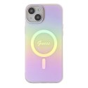 Guess GUHMP15MHITSP iPhone 15 Plus 6.7" różowy/pink hardcase IML Iridescent MagSafe