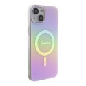 Guess GUHMP15MHITSP iPhone 15 Plus 6.7" różowy/pink hardcase IML Iridescent MagSafe