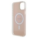 Guess GUHMP15MHITSP iPhone 15 Plus 6.7" różowy/pink hardcase IML Iridescent MagSafe