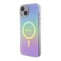 Guess GUHMP15MHITSU iPhone 15 Plus 6.7" fioletowy/purple hardcase IML Iridescent MagSafe