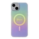 Guess GUHMP15MHITSU iPhone 15 Plus 6.7" fioletowy/purple hardcase IML Iridescent MagSafe