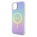 Guess GUHMP15MHITSU iPhone 15 Plus 6.7" fioletowy/purple hardcase IML Iridescent MagSafe