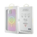 Guess GUHMP15SHITSP iPhone 15 6.1" różowy/pink hardcase IML Iridescent MagSafe