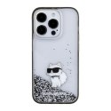 Karl Lagerfeld KLHCP15XLKCNSK iPhone 15 Pro Max 6.7" transparent hardcase Liquid Glitter Choupette