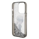 Karl Lagerfeld KLHCP15XLKKNSK iPhone 15 Pro Max 6.7" transparent hardcase Liquid Glitter Ikonik