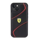 Ferrari FEHCP15SPTWK iPhone 15 / 14 / 13 6.1" czarny/black hardcase Twist Metal Logo
