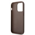 Guess GUHCP15X4GMGBR iPhone 15 Pro Max 6.7" brązowy/brown hardcase 4G Big Metal Logo