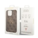 Guess GUHCP15X4GMGBR iPhone 15 Pro Max 6.7" brązowy/brown hardcase 4G Big Metal Logo