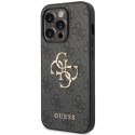 Guess GUHCP15L4GMGGR iPhone 15 Pro 6.1" szary/grey hardcase 4G Big Metal Logo