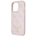 Guess GUHCP15LP4TDSCPP iPhone 15 Pro 6.1" różowy/pink hardcase Crossbody 4G Metal Logo