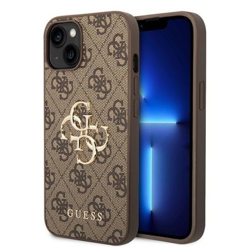 Guess GUHCP15M4GMGBR iPhone 15 Plus 6.7" brązowy/brown hardcase 4G Big Metal Logo