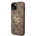 Guess GUHCP15M4GMGBR iPhone 15 Plus 6.7" brązowy/brown hardcase 4G Big Metal Logo