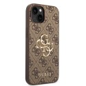 Guess GUHCP15M4GMGBR iPhone 15 Plus 6.7" brązowy/brown hardcase 4G Big Metal Logo