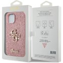 Guess GUHCP15MHG4SGP iPhone 15 Plus 6.7" różowy/pink hardcase Glitter Script Big 4G