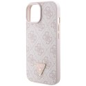 Guess GUHCP15MP4TDSCPP iPhone 15 Plus 6.7" różowy/pink hardcase Crossbody 4G Metal Logo