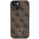 Guess GUHCP15MP4TDSCPW iPhone 15 Plus 6.7" brązowy/brown hardcase Crossbody 4G Metal Logo