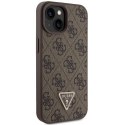 Guess GUHCP15MP4TDSCPW iPhone 15 Plus 6.7" brązowy/brown hardcase Crossbody 4G Metal Logo