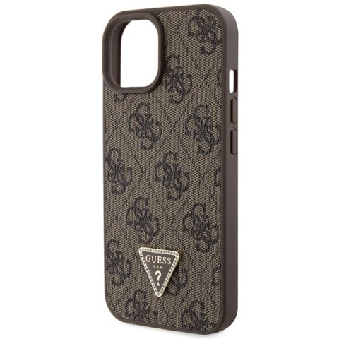 Guess GUHCP15MP4TDSCPW iPhone 15 Plus 6.7" brązowy/brown hardcase Crossbody 4G Metal Logo