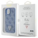 Guess GUHCP15SP4TDPB iPhone 15 6.1" niebieski/blue hardcase Leather 4G Triangle Strass