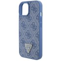 Guess GUHCP15SP4TDSCPB iPhone 15 6.1" niebieski/blue hardcase Crossbody 4G Metal Logo