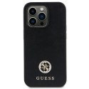 Guess GUHCP15SPS4DGPK iPhone 15 6.1" czarny/black hardcase Strass Metal Logo