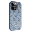 Guess GUHCP15XP4TDSCPB iPhone 15 Pro Max 6.7" niebieski/blue hardcase Crossbody 4G Metal Logo