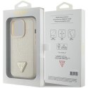 Guess GUHCP15XPCRTHCD iPhone 15 Pro Max 6.7" złoty/gold hardcase Croco Triangle Metal Logo