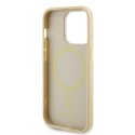 Guess GUHMP15XPSAHMCB iPhone 15 Pro Max 6.7" złoty/gold hardcase Saffiano MagSafe