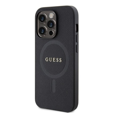 Guess GUHMP15XPSAHMCK iPhone 15 Pro Max 6.7" czarny/black hardcase Saffiano MagSafe