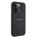 Guess GUHMP15XPSAHMCK iPhone 15 Pro Max 6.7" czarny/black hardcase Saffiano MagSafe