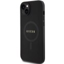 Guess GUHMP15SPSAHMCK iPhone 15 6.1" czarny/black hardcase Saffiano MagSafe