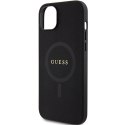 Guess GUHMP15SPSAHMCK iPhone 15 6.1" czarny/black hardcase Saffiano MagSafe