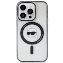 Karl Lagerfeld KLHMP15XHKHNOTK iPhone 15 Pro Max 6.7" transparent hardcase IML Karl`s Head MagSafe