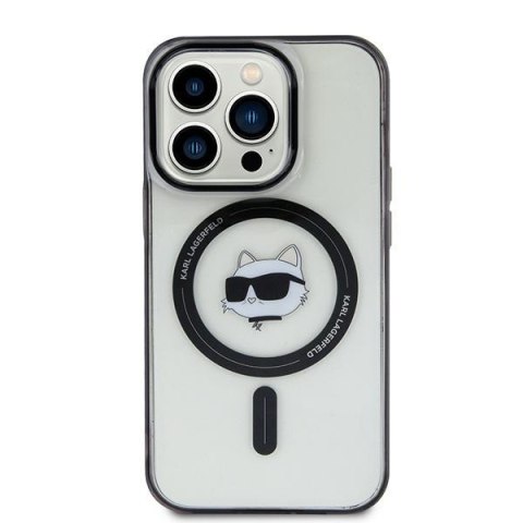 Karl Lagerfeld KLHMP15MHCHNOTK iPhone 15 Plus 6.7" transparent hardcase IML Choupette`s Head MagSafe