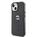 Karl Lagerfeld KLHMP15SHFCKNOK iPhone 15 6.1" czarny/black hardcase IML Ikonik MagSafe